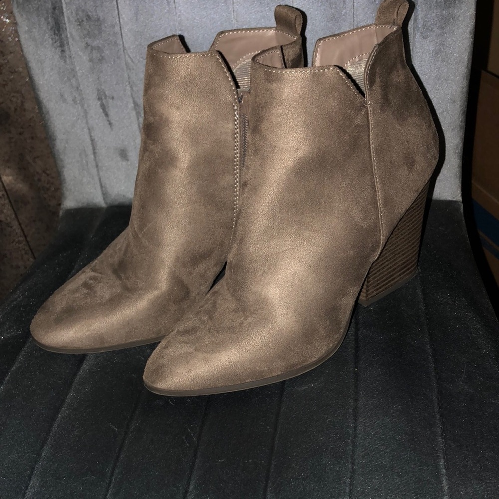 Grey booties